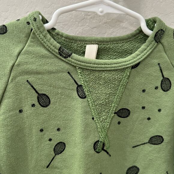 Childhoods Green Tennis Anyone Peplum Crew Sweatshirt - Picture 3 of 7